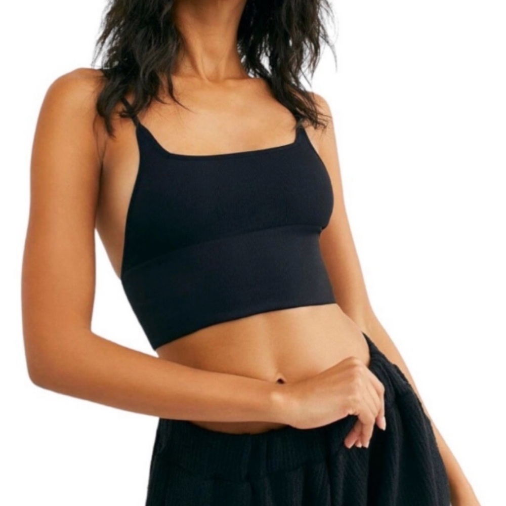 Free People Black Bralette